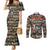 Pearl Harbor Remembrance Day Personalized Couples Matching Mermaid Dress and Long Sleeve Button Shirt Memories of December 7 with Red Poppy Lei - Polynesian Pride