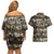 Pearl Harbor Remembrance Day Personalized Couples Matching Off Shoulder Short Dress and Hawaiian Shirt Memories of December 7 with Red Poppy Lei - Polynesian Pride