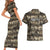 Pearl Harbor Remembrance Day Personalized Couples Matching Short Sleeve Bodycon Dress and Hawaiian Shirt Memories of December 7 with Red Poppy Lei - Polynesian Pride