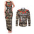 Pearl Harbor Remembrance Day Personalized Couples Matching Tank Maxi Dress and Long Sleeve Button Shirt Memories of December 7 with Red Poppy Lei - Polynesian Pride