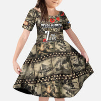 Pearl Harbor Remembrance Day Personalized Family Matching Mermaid Dress and Hawaiian Shirt Memories of December 7 with Red Poppy Lei - Polynesian Pride