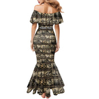 Pearl Harbor Remembrance Day Personalized Family Matching Mermaid Dress and Hawaiian Shirt Memories of December 7 with Red Poppy Lei - Polynesian Pride