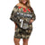 Pearl Harbor Remembrance Day Personalized Family Matching Off Shoulder Short Dress and Hawaiian Shirt Memories of December 7 with Red Poppy Lei - Polynesian Pride