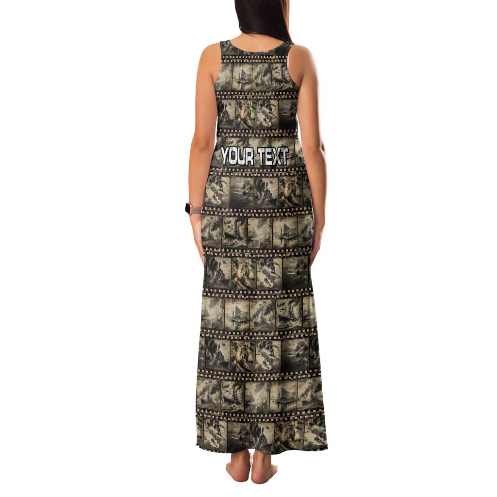 Pearl Harbor Remembrance Day Personalized Family Matching Tank Maxi Dress and Hawaiian Shirt Memories of December 7 with Red Poppy Lei - Polynesian Pride