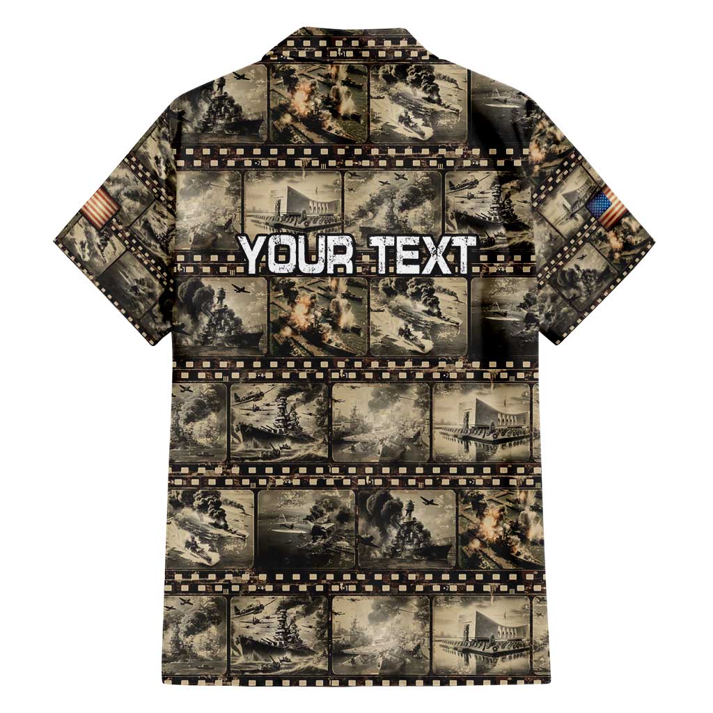 Pearl Harbor Remembrance Day Personalized Hawaiian Shirt Memories of December 7 with Red Poppy Lei - Polynesian Pride