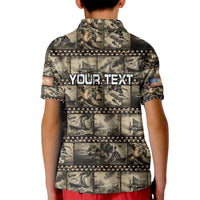 Pearl Harbor Remembrance Day Personalized Kid Polo Shirt Memories of December 7 with Red Poppy Lei - Polynesian Pride