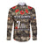 Pearl Harbor Remembrance Day Personalized Long Sleeve Button Shirt Memories of December 7 with Red Poppy Lei - Polynesian Pride