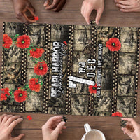 Pearl Harbor Remembrance Day Puzzle Memories of December 7 with Red Poppy Lei LT03 - Polynesian Pride