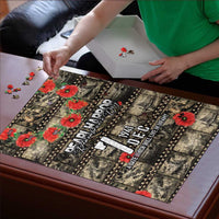 Pearl Harbor Remembrance Day Puzzle Memories of December 7 with Red Poppy Lei LT03 - Polynesian Pride