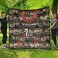 Pearl Harbor Remembrance Day Quilt Memories of December 7 with Red Poppy Lei - Polynesian Pride