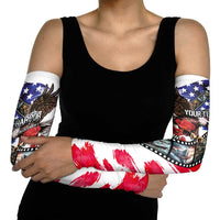 Pearl Harbor Remembrance Day Personalized Arm Sleeves Lest We Forget - The Bald Eagle Remembers - Polynesian Pride