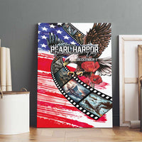 Pearl Harbor Remembrance Day Canvas Wall Art Lest We Forget - The Bald Eagle Remembers LT03 - Polynesian Pride