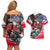 Pearl Harbor Remembrance Day Personalized Couples Matching Off Shoulder Short Dress and Hawaiian Shirt Lest We Forget - The Bald Eagle Remembers - Polynesian Pride