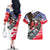 Pearl Harbor Remembrance Day Personalized Couples Matching Off The Shoulder Long Sleeve Dress and Hawaiian Shirt Lest We Forget - The Bald Eagle Remembers - Polynesian Pride