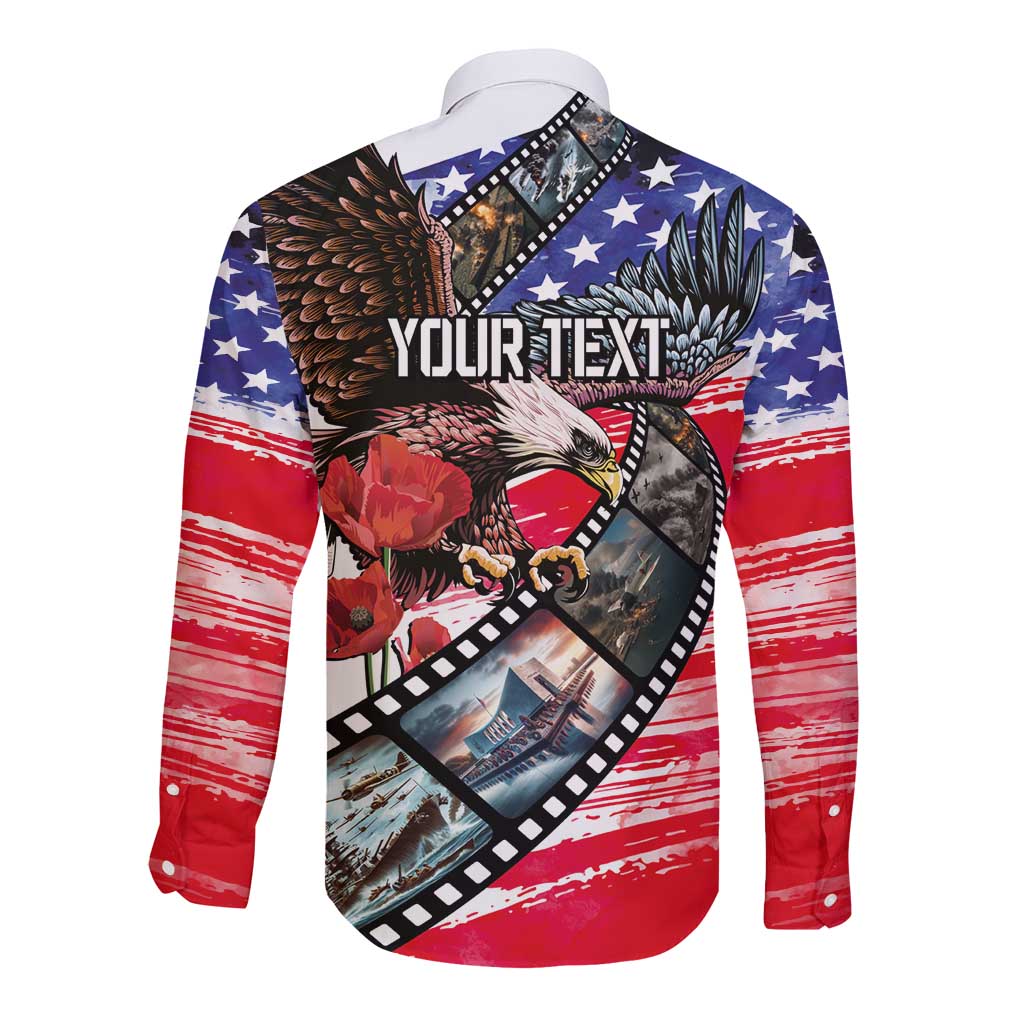 Pearl Harbor Remembrance Day Personalized Long Sleeve Button Shirt Lest We Forget - The Bald Eagle Remembers LT03 - Polynesian Pride
