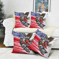 Pearl Harbor Remembrance Day Pillow Cover Lest We Forget - The Bald Eagle Remembers - Polynesian Pride