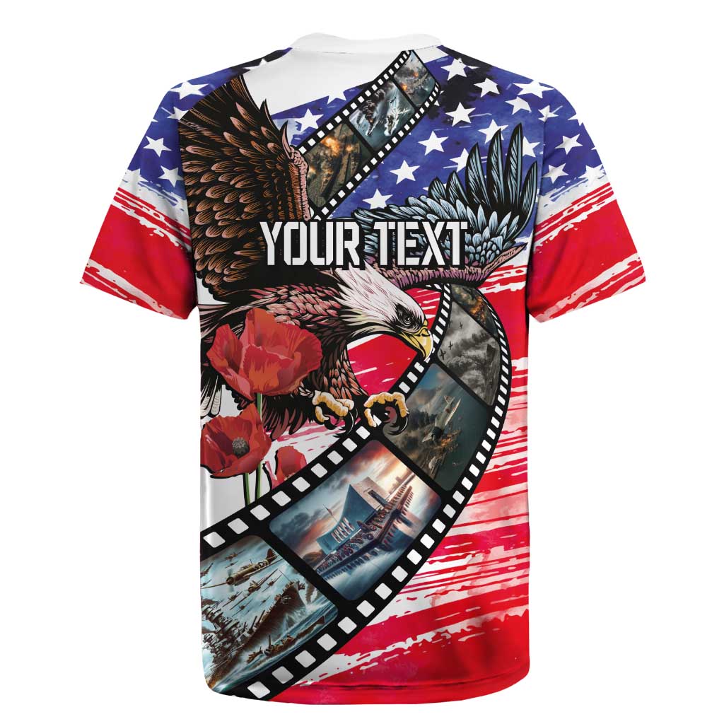 Pearl Harbor Remembrance Day Personalized Rugby Jersey Lest We Forget - The Bald Eagle Remembers LT03 - Polynesian Pride
