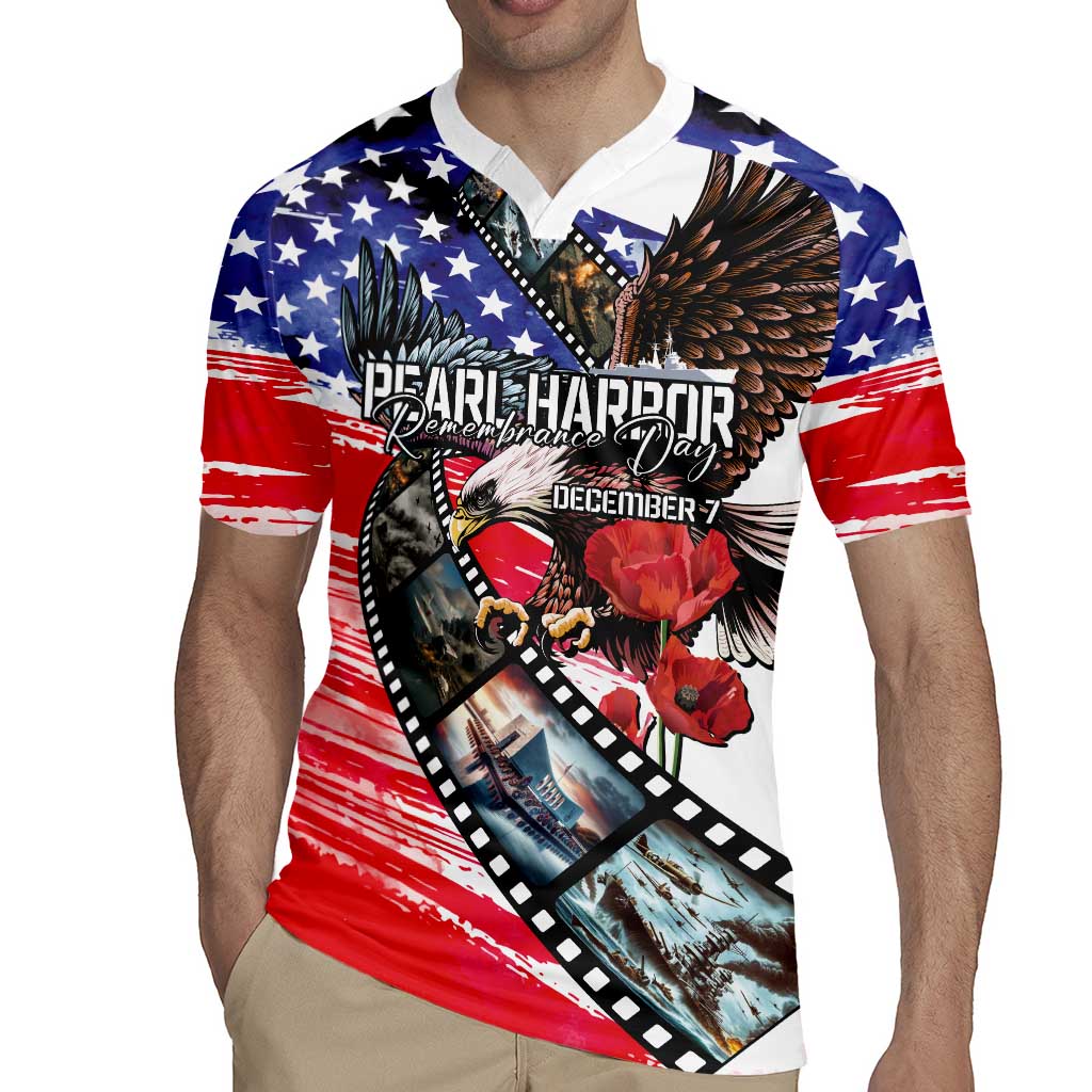 Pearl Harbor Remembrance Day Personalized Rugby Jersey Lest We Forget - The Bald Eagle Remembers LT03 - Polynesian Pride