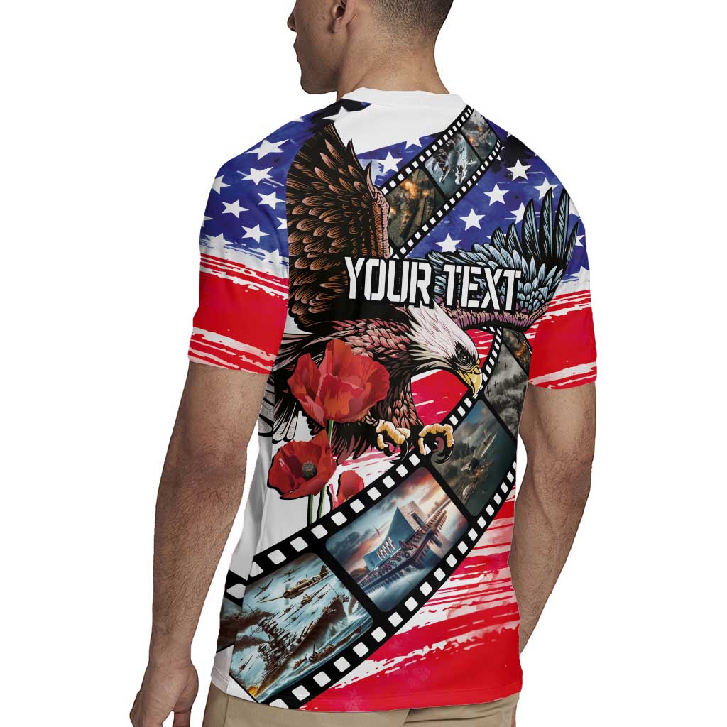 Pearl Harbor Remembrance Day Personalized Rugby Jersey Lest We Forget - The Bald Eagle Remembers LT03 - Polynesian Pride