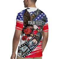 Pearl Harbor Remembrance Day Personalized Rugby Jersey Lest We Forget - The Bald Eagle Remembers LT03 - Polynesian Pride