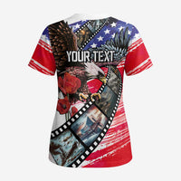 Pearl Harbor Remembrance Day Personalized Scrub Top Lest We Forget - The Bald Eagle Remembers LT03 - Polynesian Pride