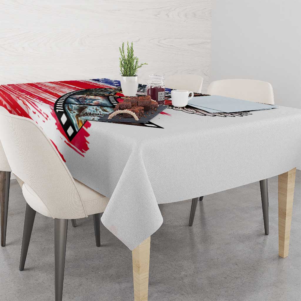 Pearl Harbor Remembrance Day Tablecloth Lest We Forget - The Bald Eagle Remembers - Polynesian Pride