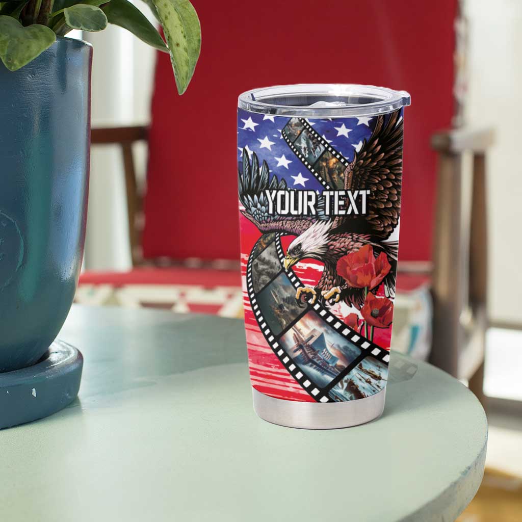 Pearl Harbor Remembrance Day Personalized Tumbler Cup Lest We Forget - The Bald Eagle Remembers - Polynesian Pride