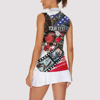 Pearl Harbor Remembrance Day Personalized Women Sleeveless Polo Shirt Lest We Forget - The Bald Eagle Remembers LT03 - Polynesian Pride