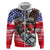 Pearl Harbor Remembrance Day Personalized Zip Hoodie Lest We Forget - The Bald Eagle Remembers - Polynesian Pride