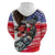 Pearl Harbor Remembrance Day Personalized Zip Hoodie Lest We Forget - The Bald Eagle Remembers - Polynesian Pride