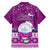 Palau Christmas Family Matching Puletasi Dress and Hawaiian Shirt Snowman Hugs Palau Coat of Arms Maori Pattern Pink Style LT03 - Polynesian Pride