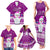 Palau Christmas Family Matching Tank Maxi Dress and Hawaiian Shirt Snowman Hugs Palau Coat of Arms Maori Pattern Pink Style LT03 - Polynesian Pride