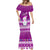 Palau Christmas Mermaid Dress Snowman Hugs Palau Coat of Arms Maori Pattern Pink Style LT03 - Polynesian Pride