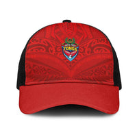 Mate Ma'a Tonga Rugby Baseball Net Cap Ngatu Tribal Motifs Sporty Style - Polynesian Pride