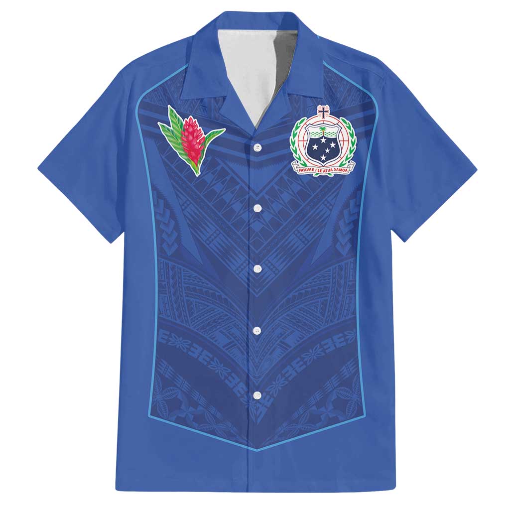 Custom Samoa Rugby Family Matching Summer Maxi Dress and Hawaiian Shirt Tatau Tribal Motifs Sporty Style - Polynesian Pride
