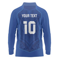 Custom Samoa Rugby Long Sleeve Polo Shirt Tatau Tribal Motifs Sporty Style - Polynesian Pride