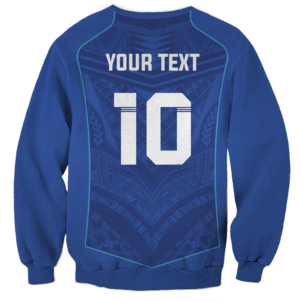 Custom Samoa Rugby Sweatshirt Tatau Tribal Motifs Sporty Style - Polynesian Pride
