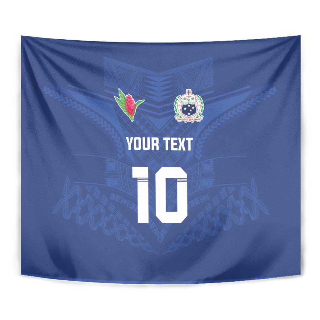 Custom Samoa Rugby Tapestry Tatau Tribal Motifs Sporty Style - Polynesian Pride