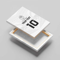 Custom Fiji Rugby Canvas Wall Art Tapa Tribal Motifs Sporty Style - Polynesian Pride