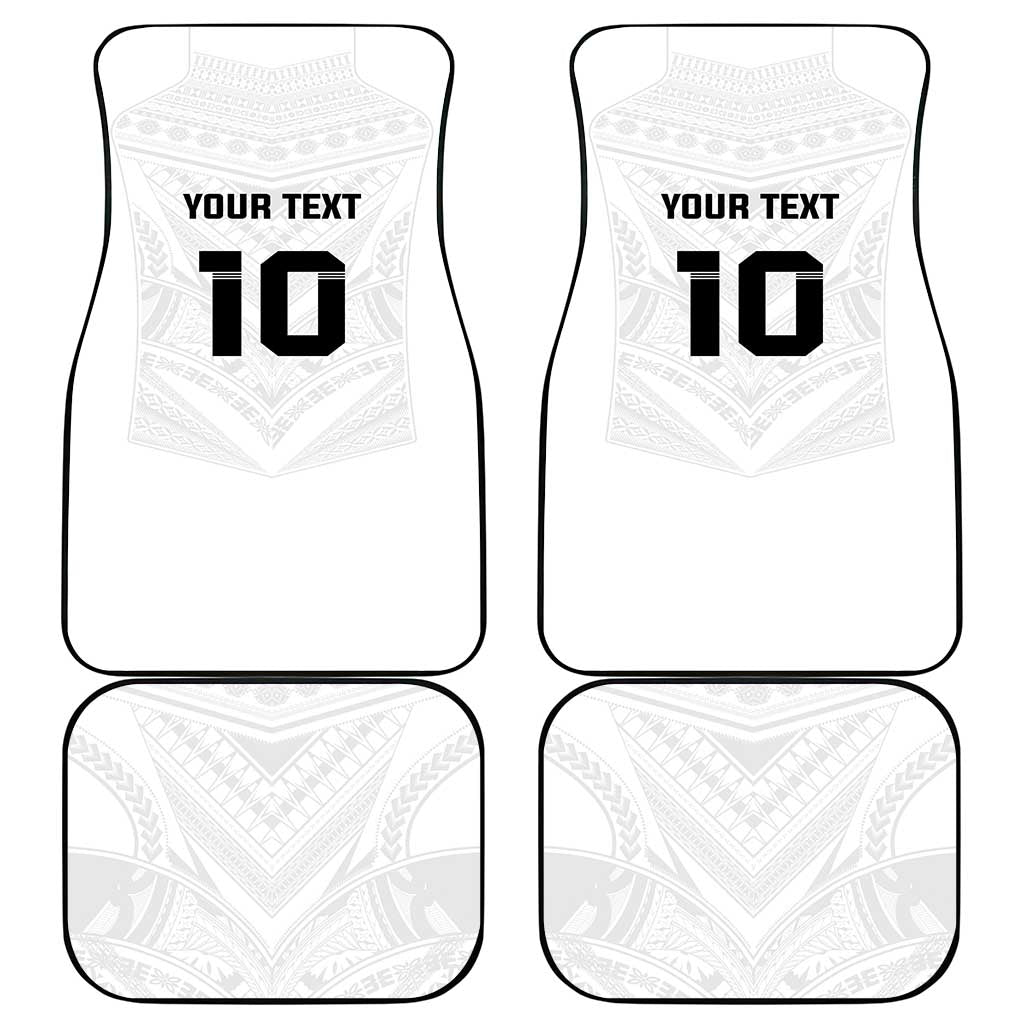 Custom Fiji Rugby Car Mats Tapa Tribal Motifs Sporty Style - Polynesian Pride