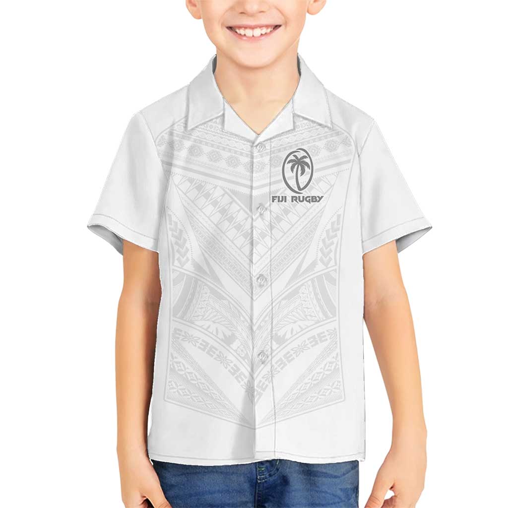 Custom Fiji Rugby Family Matching Puletasi and Hawaiian Shirt Tapa Tribal Motifs Sporty Style - Polynesian Pride