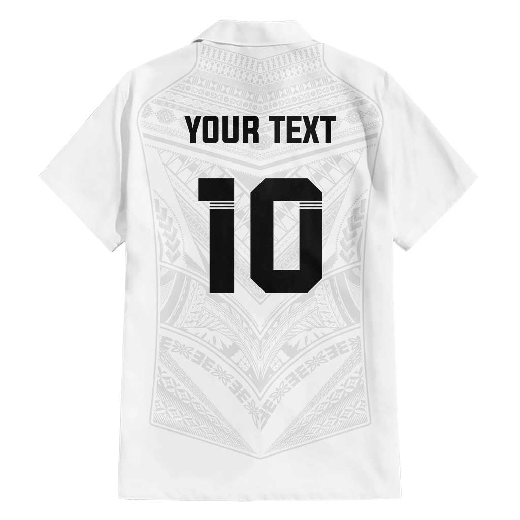 Custom Fiji Rugby Hawaiian Shirt Tapa Tribal Motifs Sporty Style - Polynesian Pride