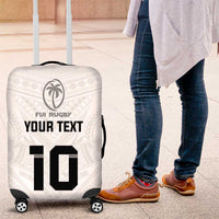 Custom Fiji Rugby Luggage Cover Tapa Tribal Motifs Sporty Style - Polynesian Pride