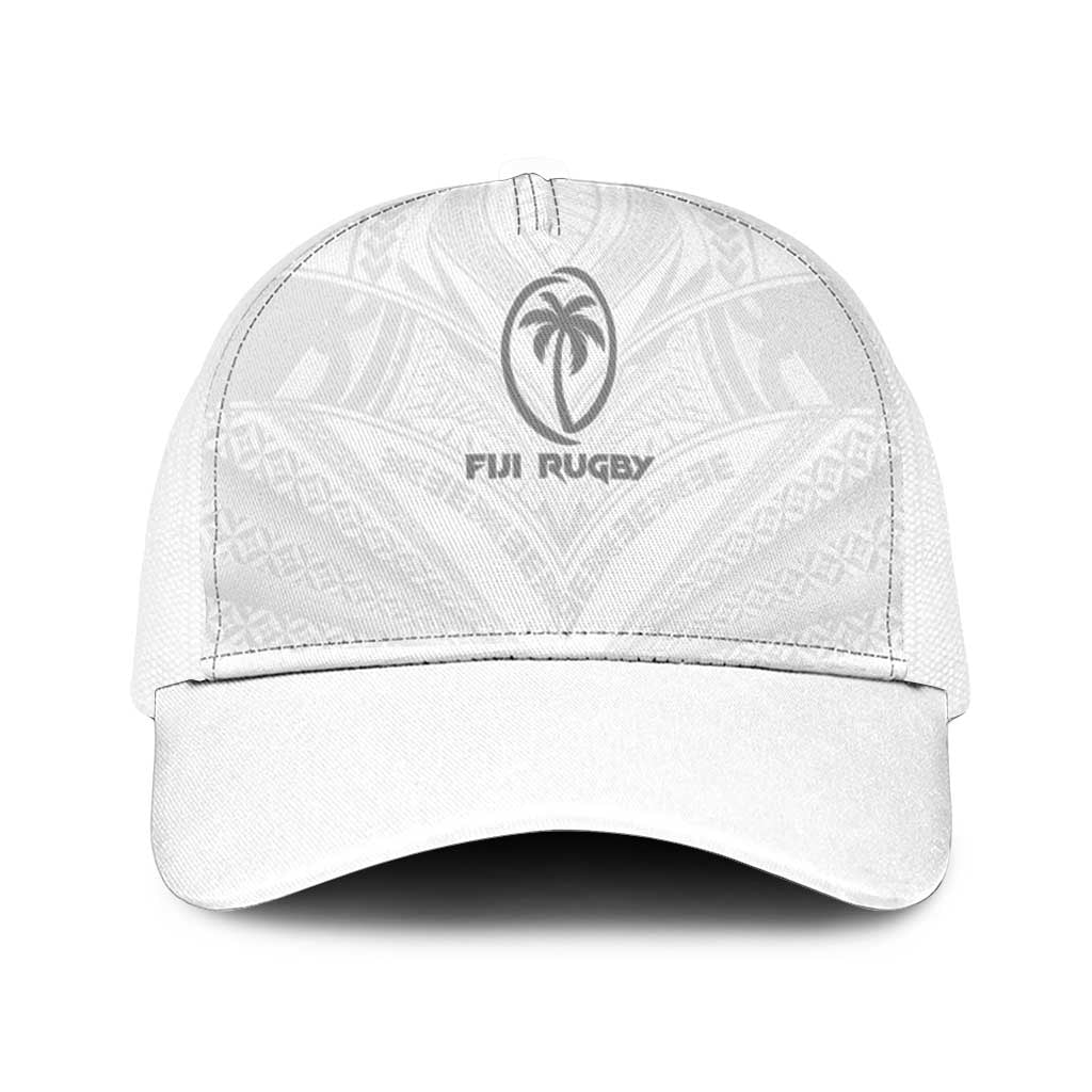 Fiji Rugby Mesh Trucker Cap Tapa Tribal Motifs Sporty Style - Polynesian Pride