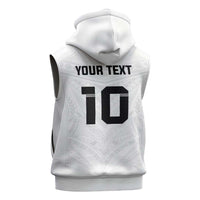 Custom Fiji Rugby Sleeveless Zip Hoodie Tapa Tribal Motifs Sporty Style - Polynesian Pride