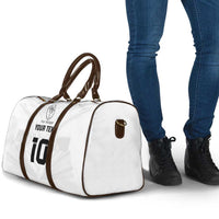 Custom Fiji Rugby Travel Bag Tapa Tribal Motifs Sporty Style - Polynesian Pride