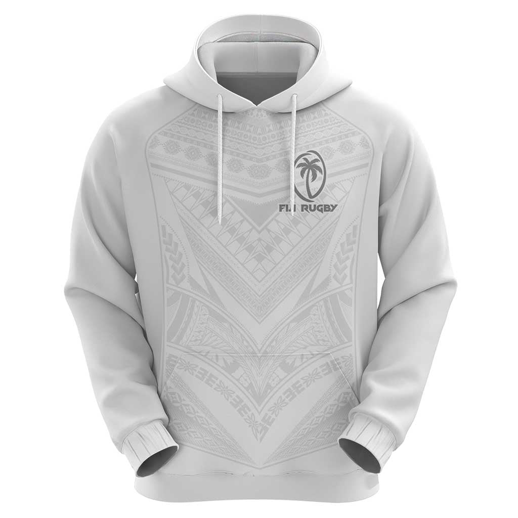 Custom Fiji Rugby Zip Hoodie Tapa Tribal Motifs Sporty Style - Polynesian Pride
