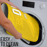 Custom Niue Rugby Bathroom Set Hiapo Tribal Motifs Sporty Style - Polynesian Pride