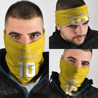 Custom Niue Rugby Neck Gaiter Hiapo Tribal Motifs Sporty Style - Polynesian Pride