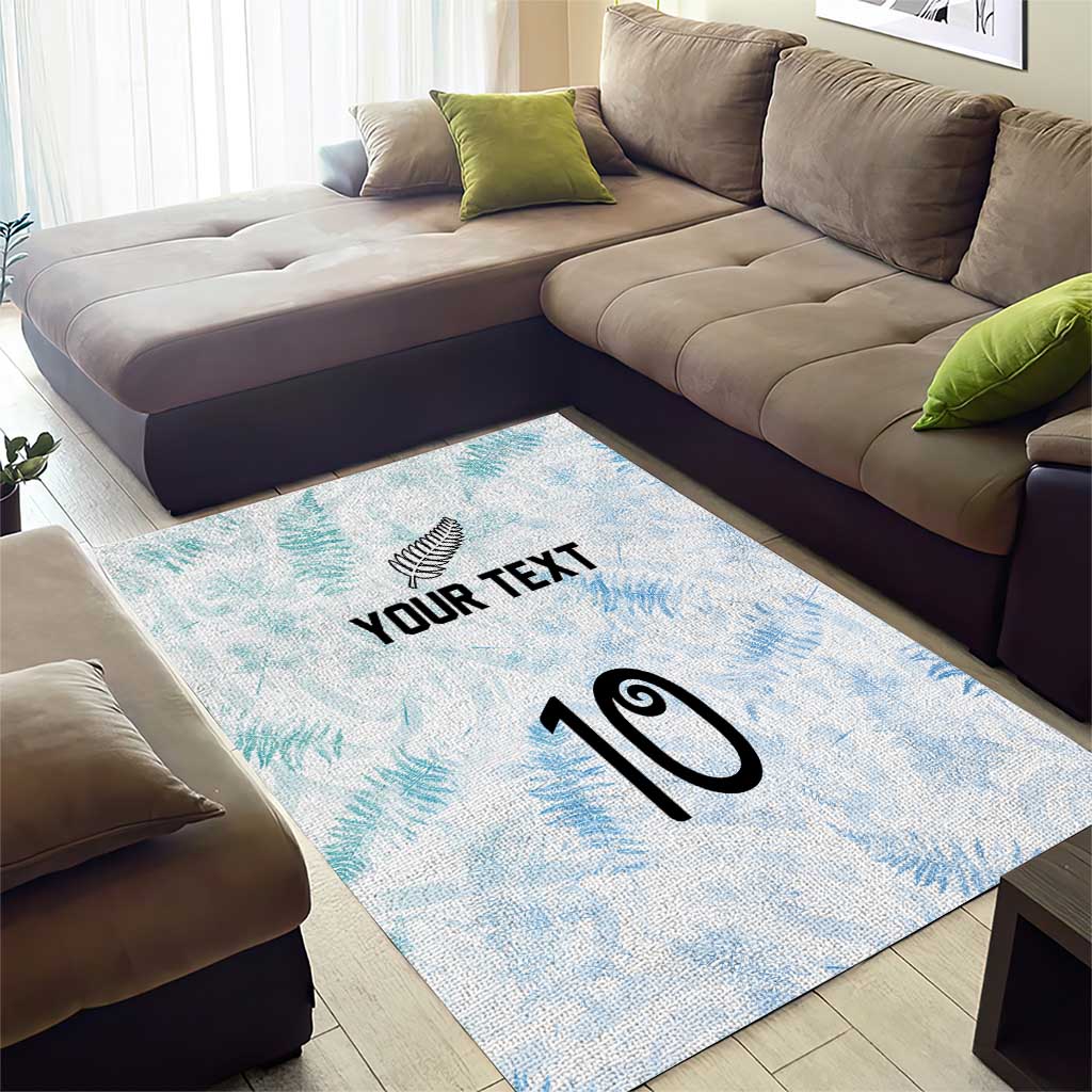 Custom New Zealand Football Area Rug The Whites-Aotearoa Inspired - Polynesian Pride
